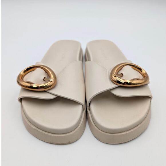 Steve Madden Mandie Slide Sandals Open Toe Women's White Size US6.5M EU37 - Picture 2 of 11